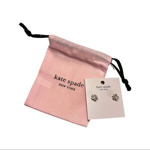 Kate Spade Flower Stud Silver Post Earrings